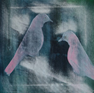 Frieden 2020, Acryl auf Leinwand, 40 x 40 cm, by Miriam Jordan