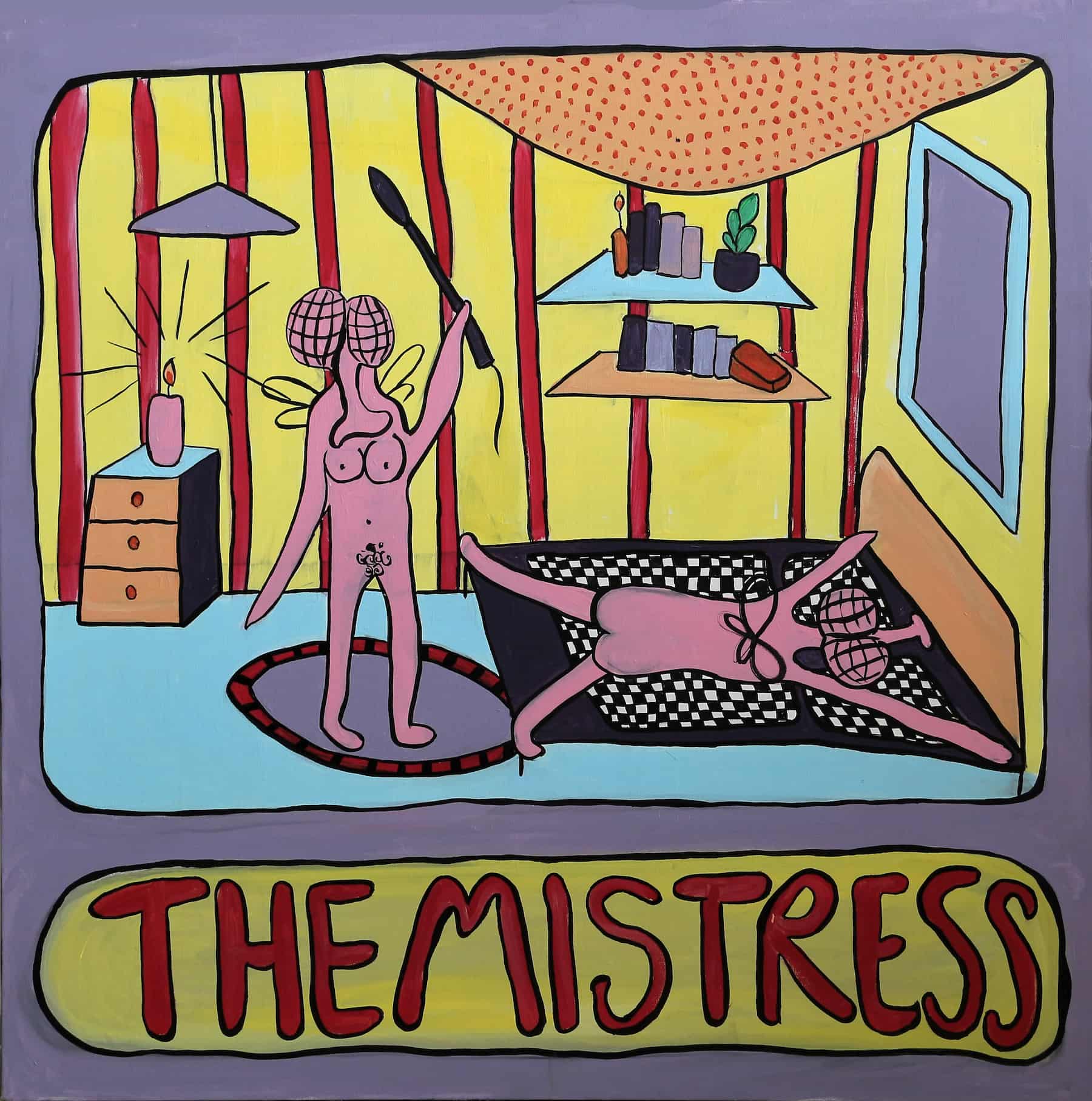 The Mistress, acryl auf leinwand, 90 x 90 cm, 2020
