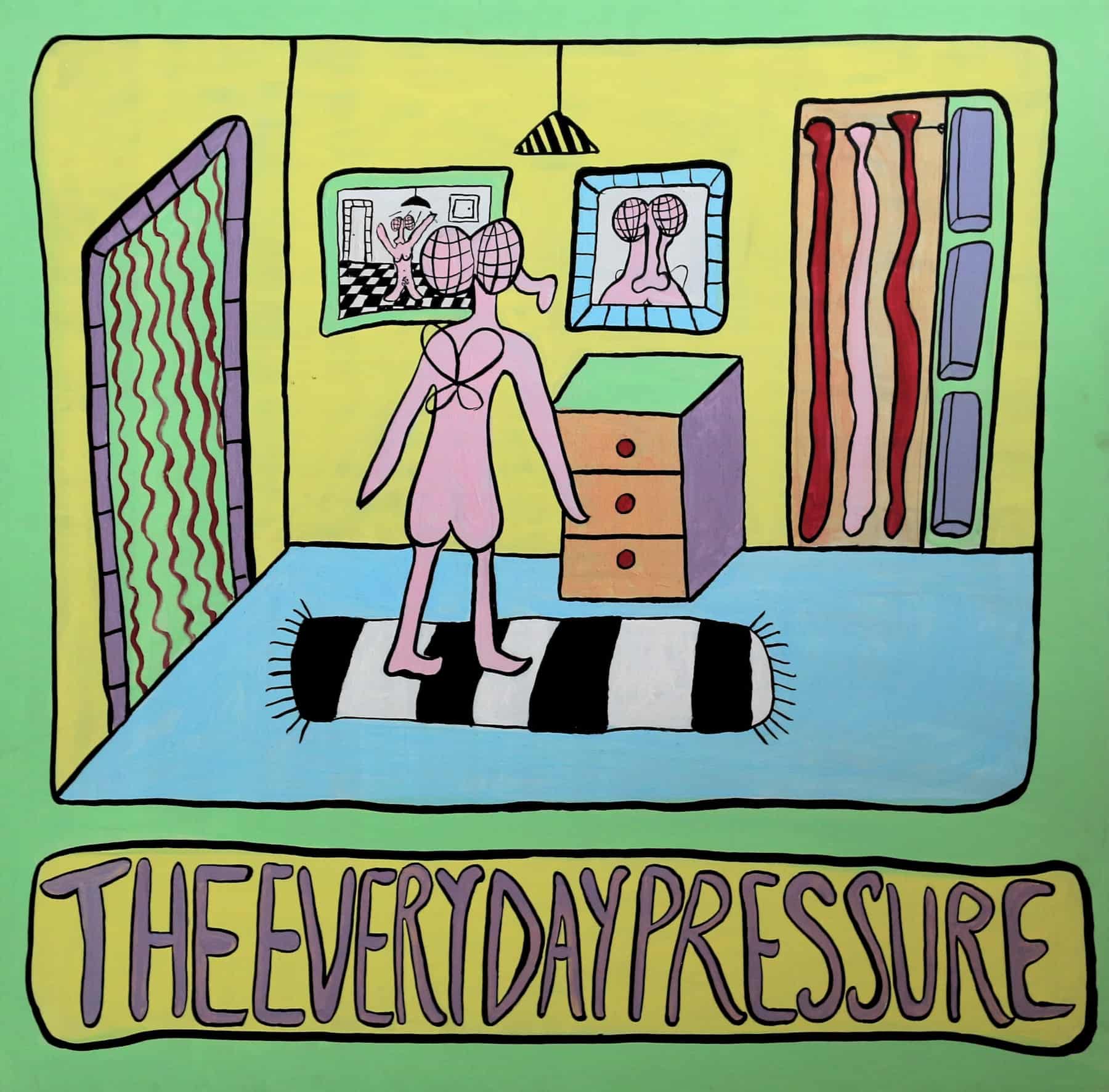 The everyday pressure, acryl auf leinwand, 90 x90 cm, 2019